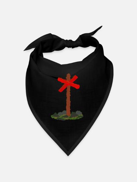Trailcross Sommermonate - Bandana Dreieckstuch - Schwarz