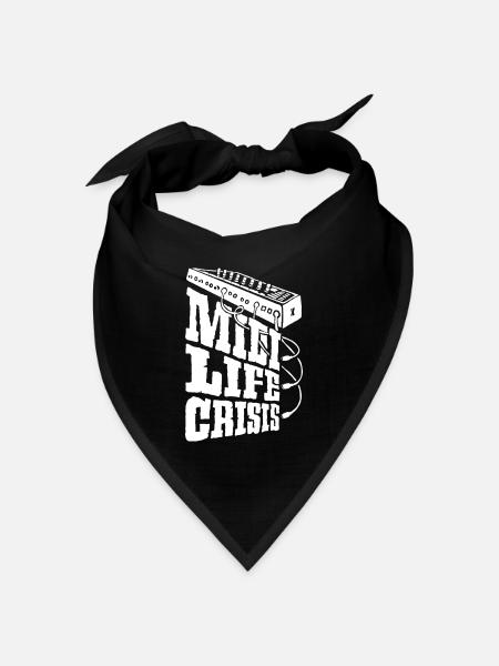 midi-life-crisis-w - Bandana Dreieckstuch - Schwarz