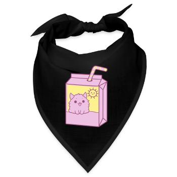 Cute Package Design - Bandana Dreieckstuch - Schwarz - Vorne