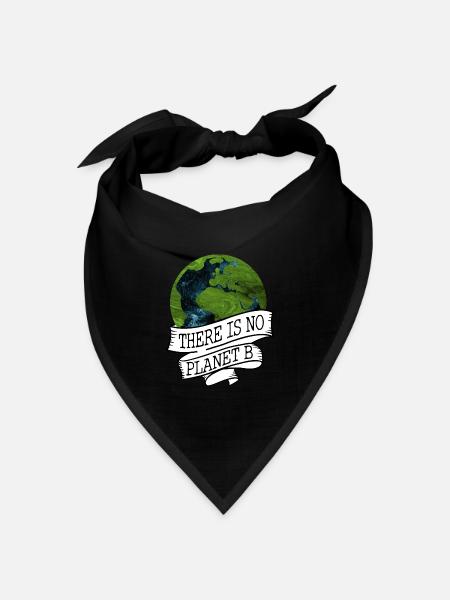 NO PLANET B - Bandana Dreieckstuch - Schwarz