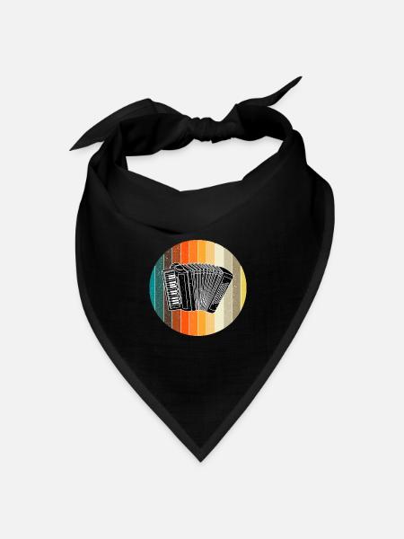 Zieharmonika - Bandana Dreieckstuch - Schwarz