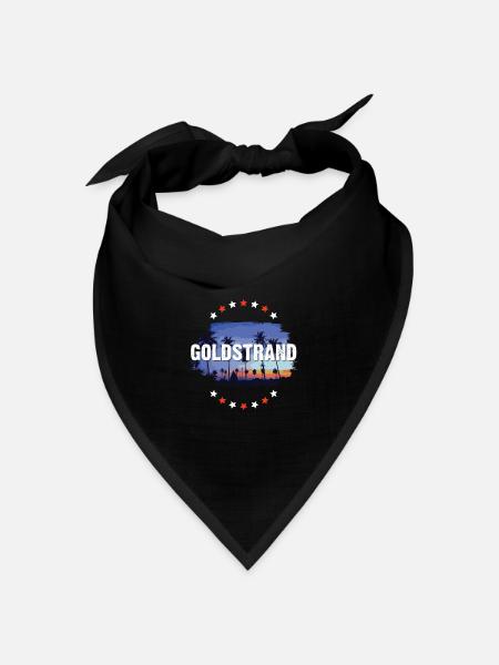 Goldstrand - Bandana Dreieckstuch - Schwarz