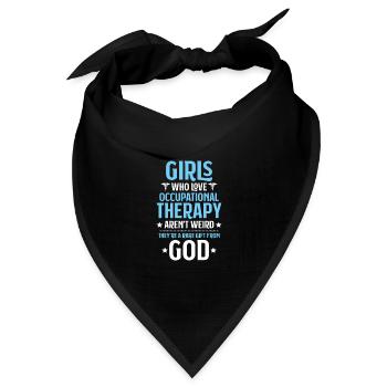 Ergotherapeut Ergotherapie Occupational Therapist - Bandana Dreieckstuch - Schwarz - Vorne
