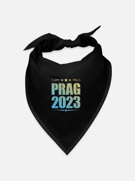Prag 2023 - Bandana Dreieckstuch - Schwarz