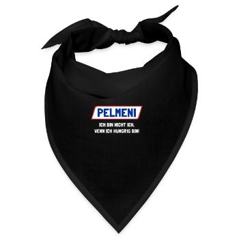 Pelmeni Teigtaschen Russische Küche - Bandana Dreieckstuch - Schwarz - Vorne