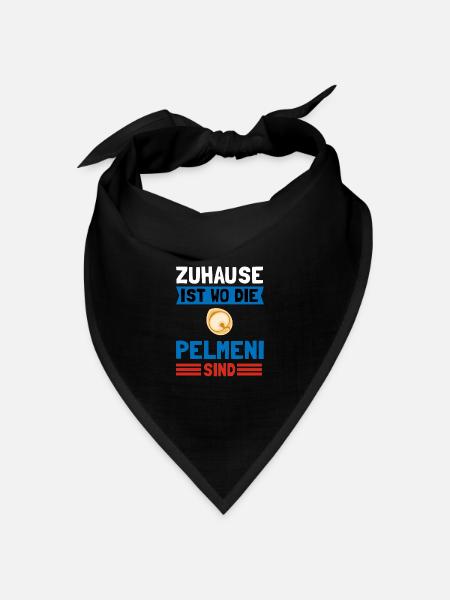 Pelmeni Teigtaschen Russische Küche - Bandana Dreieckstuch - Schwarz