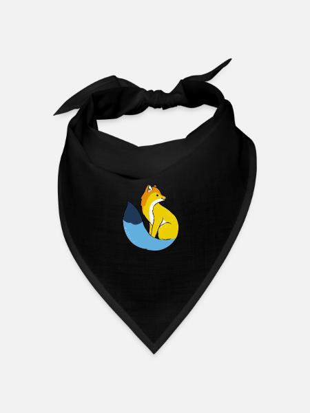 Aroace Fuchs Aroace Pride - Bandana Dreieckstuch - Schwarz