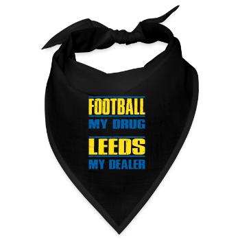 Leeds - Bandana Dreieckstuch - Schwarz - Vorne