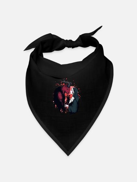 Vergib mir Vater - vom Teufel besessen - Bandana Dreieckstuch - Schwarz