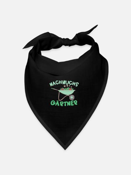 Nachwucchs Gärtner für Jungs Jungen - Bandana Dreieckstuch - Schwarz