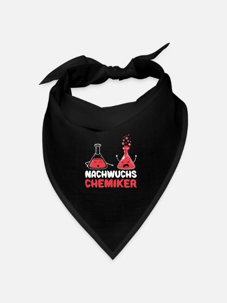 Nachwuchs Chemike r Chemie Baby jungen Lehrer - Bandana Dreieckstuch - Schwarz
