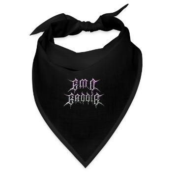 Emo Baddie! Emo Aesthetic Goth - Bandana Dreieckstuch - Schwarz - Vorne