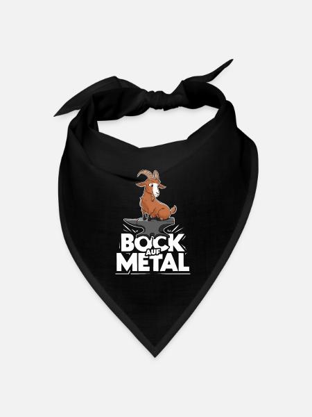 Bock auf Metal - Bandana Dreieckstuch - Schwarz