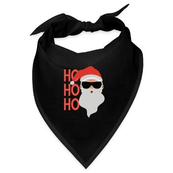 Santa Claus - Bandana Dreieckstuch - Schwarz - Vorne