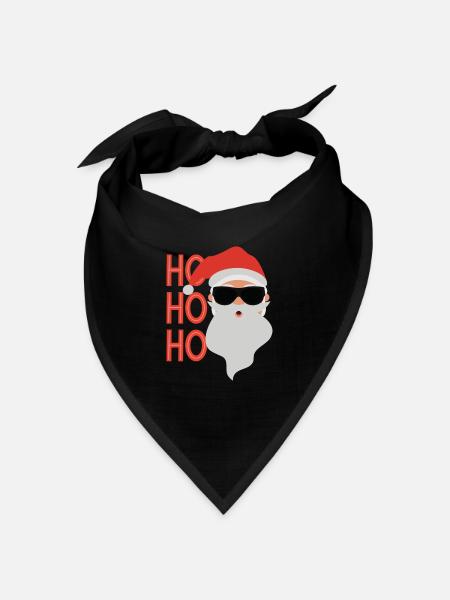 Santa Claus - Bandana Dreieckstuch - Schwarz