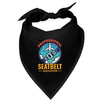 Flugbegleiter Flugbegleiter Flugbegleiterin Flugbegleiterin - Bandana Dreieckstuch - Schwarz - Vorne