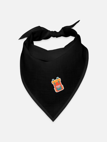 Rucksack - Bandana Dreieckstuch - Schwarz