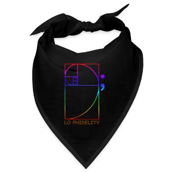 Lo Phidelity - Bandana Dreieckstuch - Schwarz - Vorne