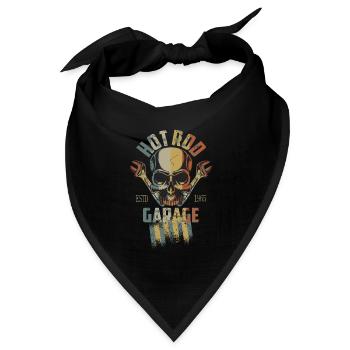Hot Rod - Bandana Dreieckstuch - Schwarz - Vorne