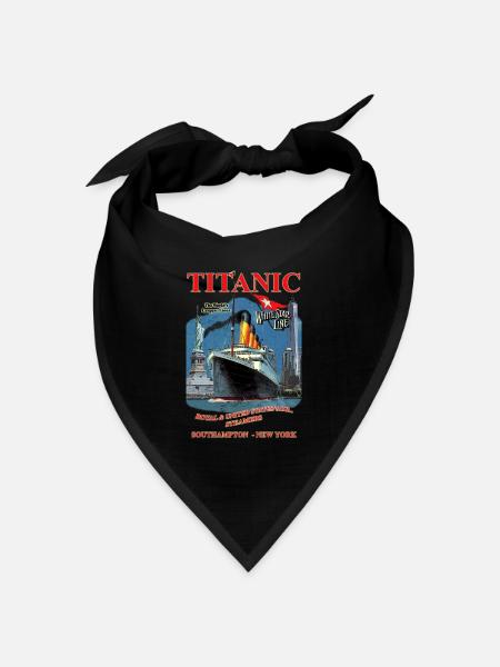 TITANIC Kreation Louis RUNEMBERG © Adagp - Bandana Dreieckstuch - Schwarz