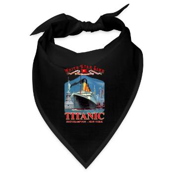 TITANIC NY Kreation Louis RUNEMBERG © Adagp - Bandana Dreieckstuch - Schwarz - Vorne