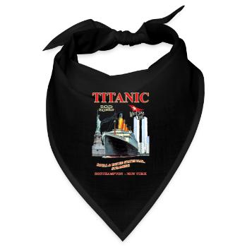 TITANIC SPIRIT KREATION LOUIS RUNEMBERG © Adagp - Bandana Dreieckstuch - Schwarz - Vorne