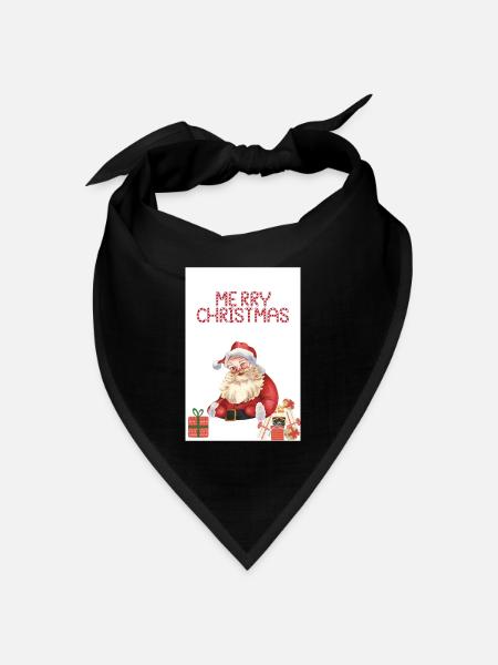 Design ohne Titel 2 - Bandana Dreieckstuch - Schwarz