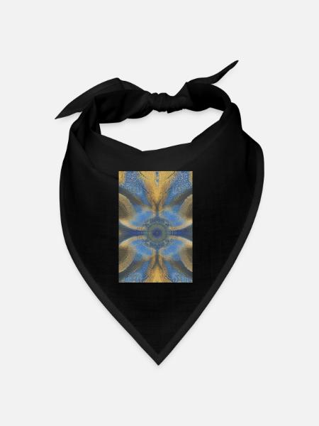 Formen und Muster - Bandana Dreieckstuch - Schwarz