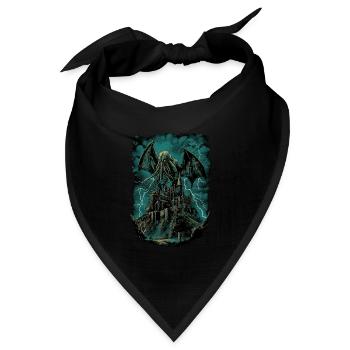 NIght des Cthulhu - Bandana Dreieckstuch - Schwarz - Vorne