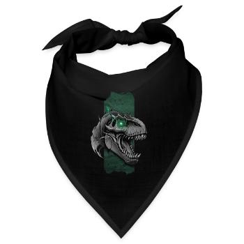 Donnerndes Gebrüll: Allosaurus-Dominanz - Bandana Dreieckstuch - Schwarz - Vorne