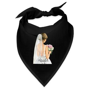 Bride to be - Bandana Dreieckstuch - Schwarz - Vorne