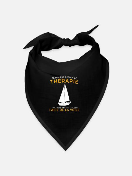 Therapie - Bandana Dreieckstuch - Schwarz