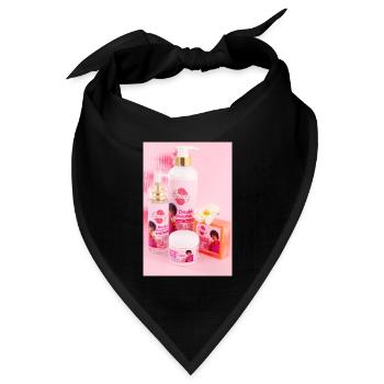 ROSE-BEAUTY Bekleidung - Bandana Dreieckstuch - Schwarz - Vorne