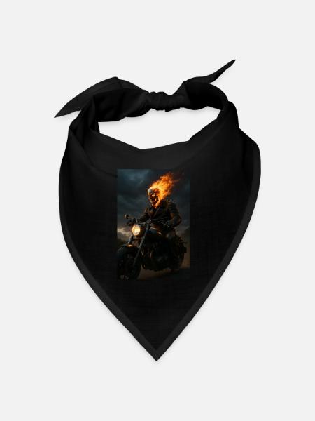 Ghost Rider - Bandana Dreieckstuch - Schwarz