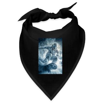 Frozen Thrill Snowboarder - Bandana Dreieckstuch - Schwarz - Vorne