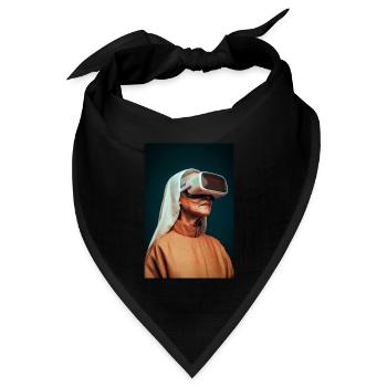 Künftiger Glaube an Virtual Reality - Bandana Dreieckstuch - Schwarz - Vorne