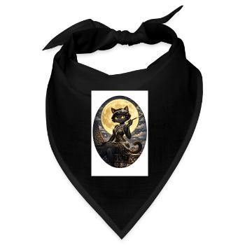 Queen_Kira - Bandana Dreieckstuch - Schwarz - Vorne
