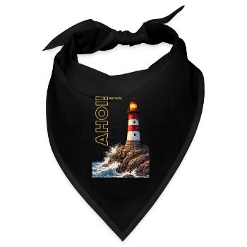 AHOI! Matrose - Bandana Dreieckstuch - Schwarz - Vorne