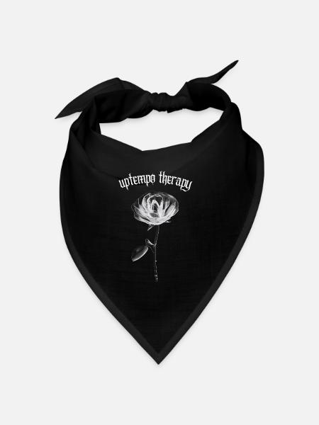 Uptempo Therapie – Uptempo Musikkultur Hardcore - Bandana Dreieckstuch - Schwarz