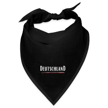 Deutschland-Heimat-Statement - Bandana Dreieckstuch - Schwarz - Vorne