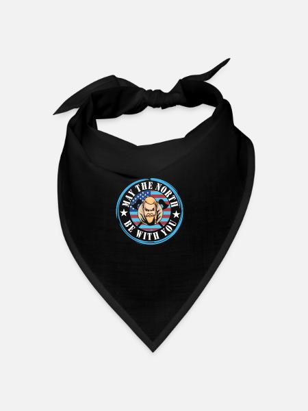 Wikinger - Bandana Dreieckstuch - Schwarz