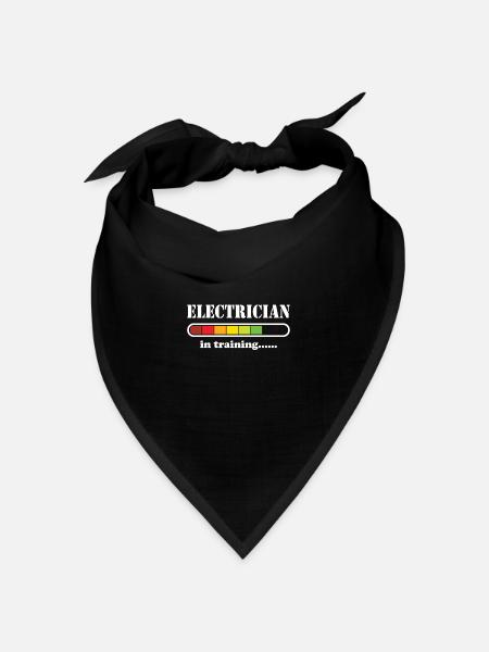 Elektriker - Bandana Dreieckstuch - Schwarz