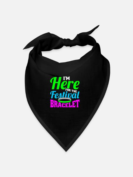 Festival - Bandana Dreieckstuch - Schwarz