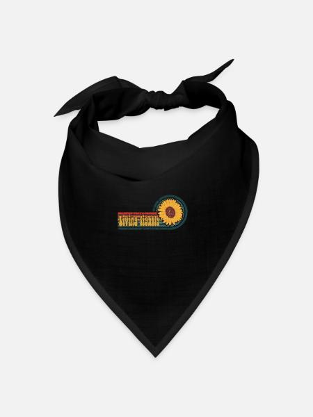 Hippie - Bandana Dreieckstuch - Schwarz