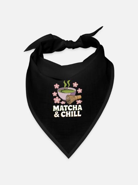 Matcha - Bandana Dreieckstuch - Schwarz