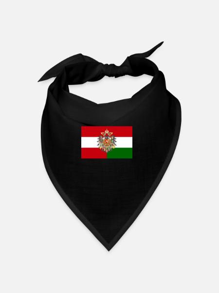 Flagge Österreich-Ungarn - Bandana Dreieckstuch - Schwarz