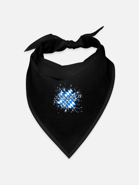 Bayern bayern - Bandana Dreieckstuch - Schwarz