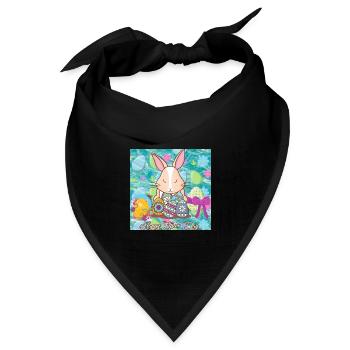 Frohe Weihnachten, Weihnachten. - Bandana Dreieckstuch - Schwarz - Vorne