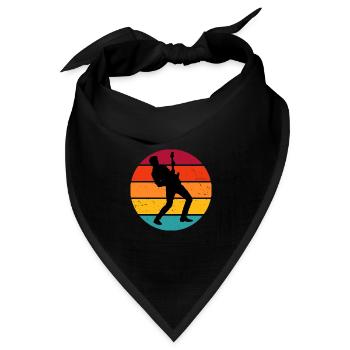 electronic guitar Damen classical guitar - Bandana Dreieckstuch - Schwarz - Vorne