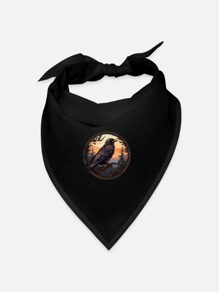 Rabe - Bandana Dreieckstuch - Schwarz